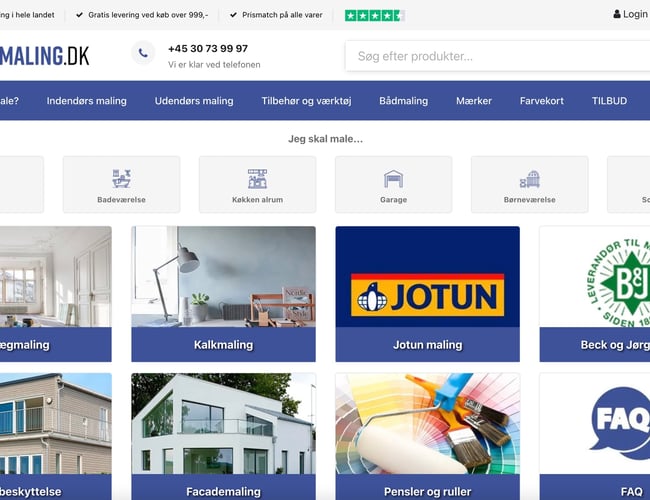 Vildmedmaling.dk - Salg af maling og tilbehør online - Omsætning 1 million kroner 