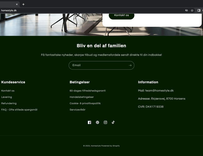 HOMESTYLE l 100% køreklar dropshipping hjemmeside til salg