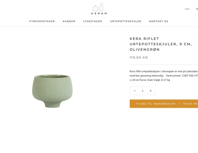 Køreklar Nordisk keramik webshop KERAM.DK - med dansk dropshipping leverandør!