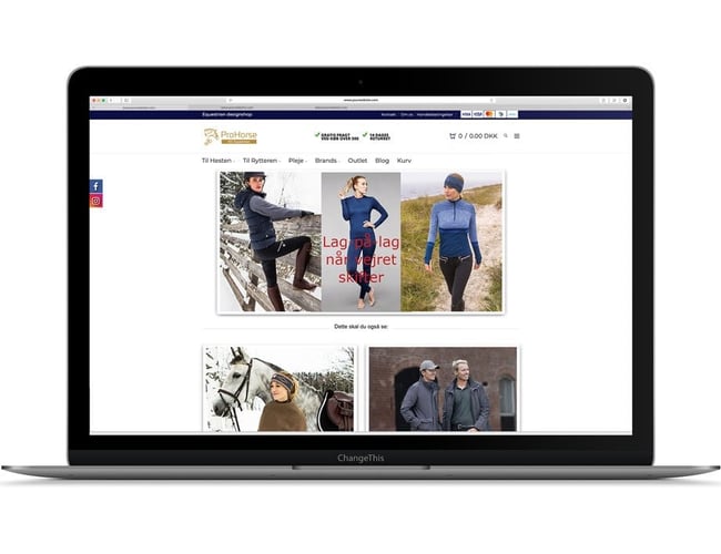 Prohorse.dk - Webshop med rideudstyr sælges - WooCommerce