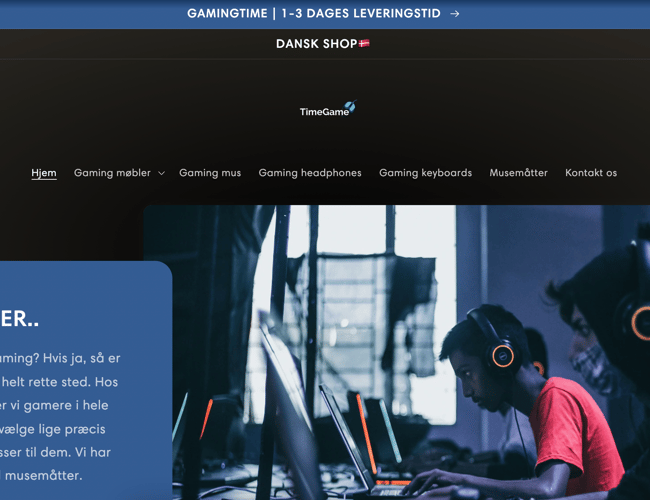 Dropshipping webshop med salg af gaming udstyr - Dansk Leverandør med hurtig fragt.