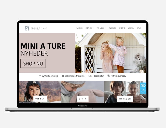 Populær webshop med børnetøj til de mindste - omsat for ca. 600.000 kr.