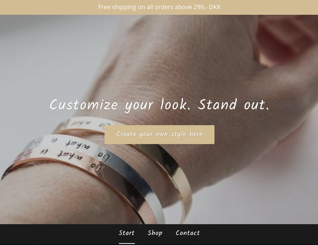 Køreklar dropshipping webshop med populære niche smykker