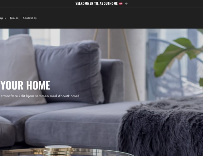 Dropshipping shop med salg af møbler - Avancen ligger på mellem 35-50%.