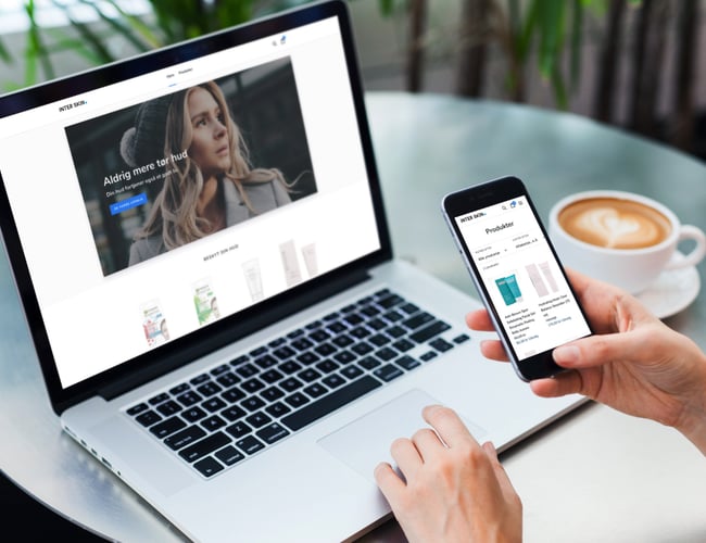  Starter dropshipping webshop med hudpleje produkter sælges - Shopify - Automatisk bogføring