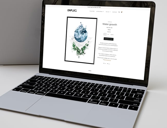 Unplug.dk - Plakatshop med tilhørende kollektion - Shoppen har pt. solgt for 1.275,- DKK