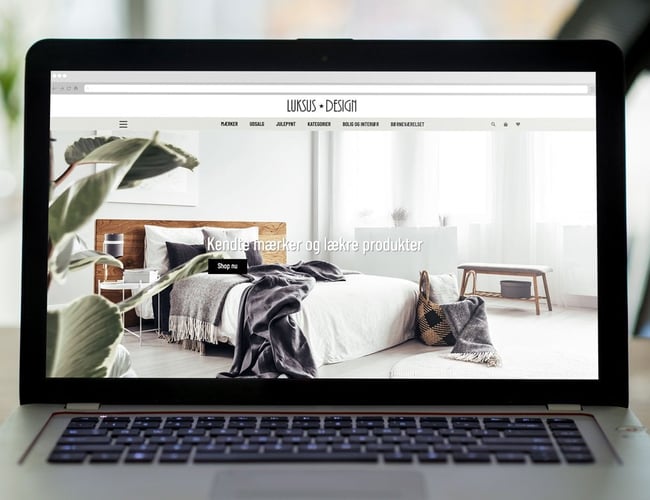 Luksus.design - Webshop med interiør - Omsætning ca. 300.000 kr.