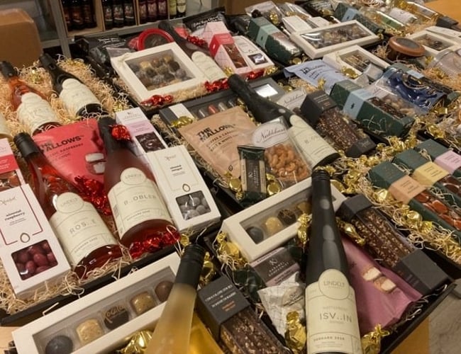 Igangværende webshop med gavekurve til virksomheder og private