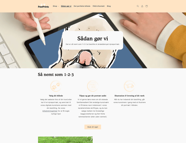 PawPrints.dk - Kæledyrsportrætter, puder, kaffekrus og muleposer