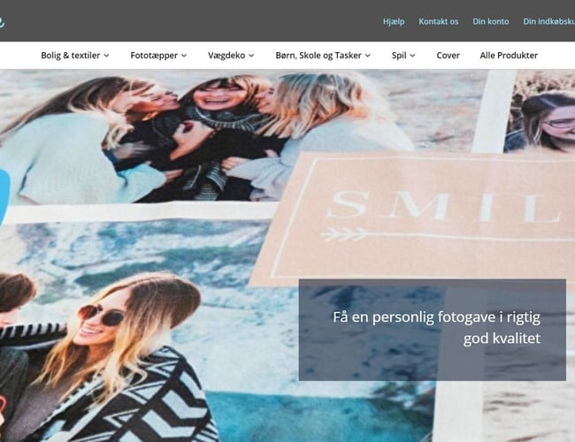 Personaliserede fotogaver - Haft en årlig omsætning på ca. 350 t.kr. ekskl. moms. 