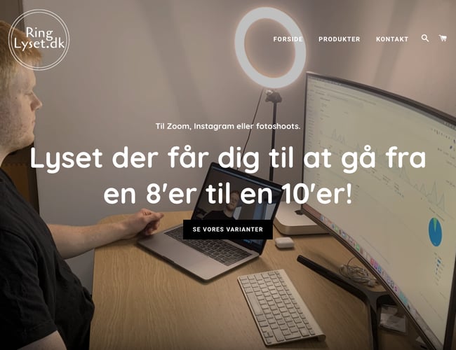 Ringlyset.dk - Webshop med ring lys