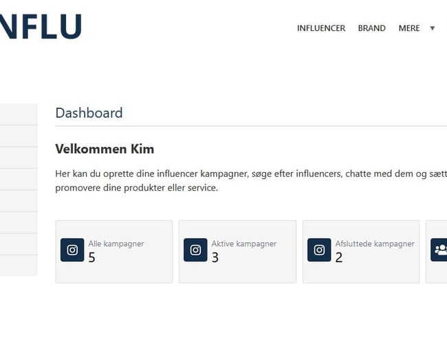 Dansk Influencer marketing platform 