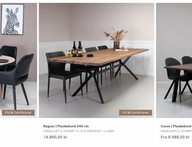 Woody - webshop med salg af danske plankeborde. Avance på hele 50%!