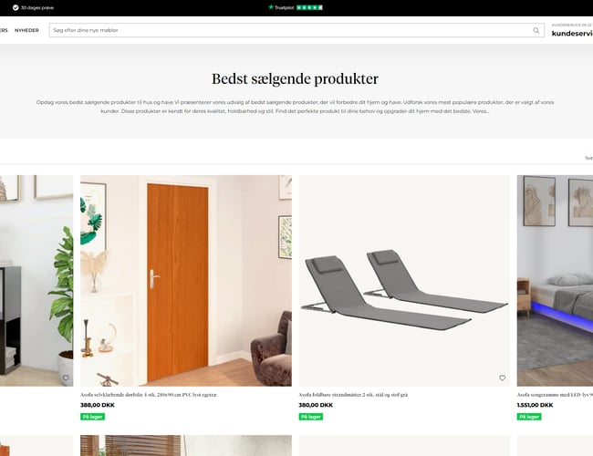 Dropshipping webshop med +300.000 kr i omsætning på få uger