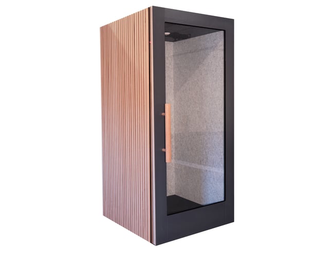 Dansk færdigudviklet koncept med designet telefonboks til kontoret