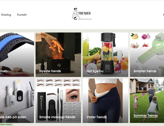 Dropshipping webshop med salg af trend produkter - 2-4 dages levering til kunden