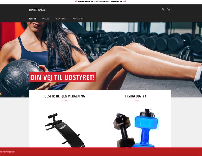 FitnessFreaken - Ny dropshipping webshop med fitnessprodukter