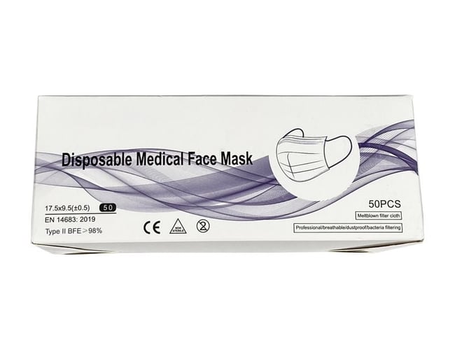 Mundbind type 2, EC-mærket, 98% BFE