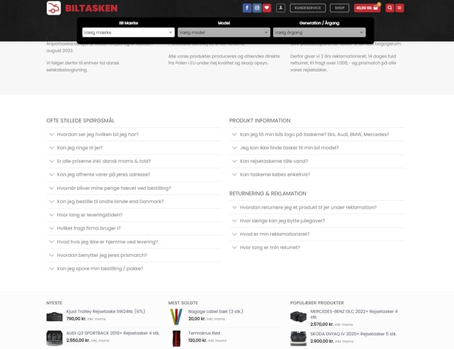 Etableret niche webshop med dropshipping aftale