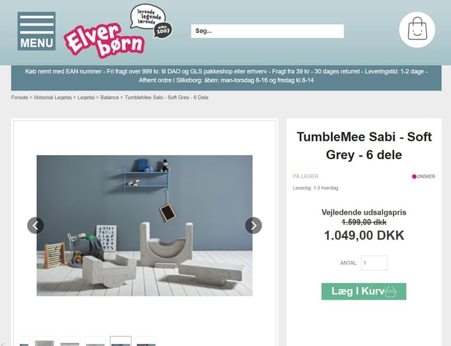 Elverbørn Webshop med Legetøj sælges - til videre drift eller overtagelse af lager