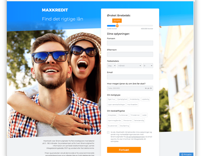 Selskab med 4 veletablerede og overskudsgivende låneformidlingssites sælges - over 100.000 registrerede brugere i Danmark - kræver kun 10 minutters arbejde om ugen