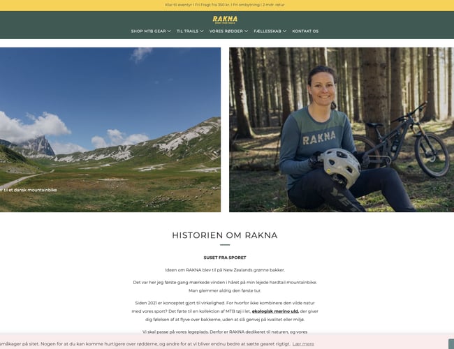 Danmarks (måske) første mountainbike tøjbrand