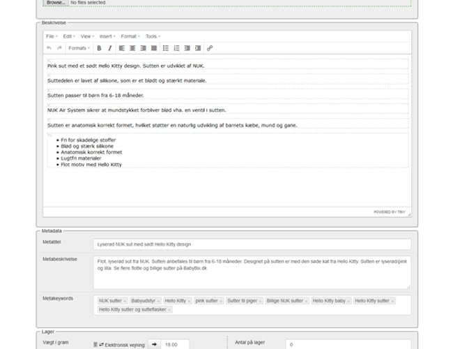BabyParadis.dk - Webshop med stort potentiale med salg af babyudstyr 