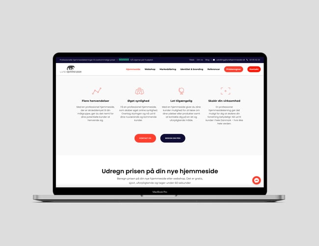 Webbureau med gode vækstbetingelser - Omsætning 2021: 700.000 kr. Overskud 2021: 130.000 kr.