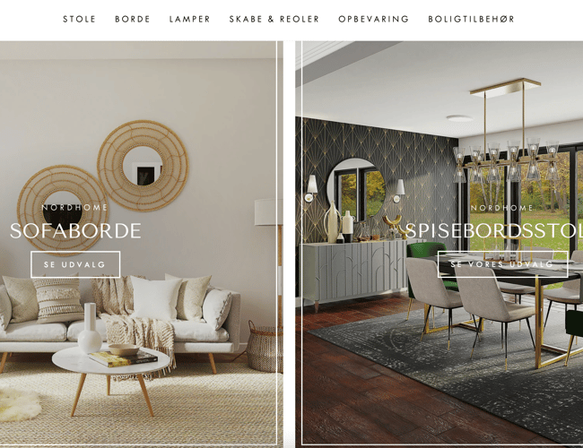 Salg af møbler gennem dropshipping