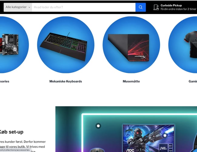 Webshop med pro- kvalitetsgamerudstyr til alle gamere