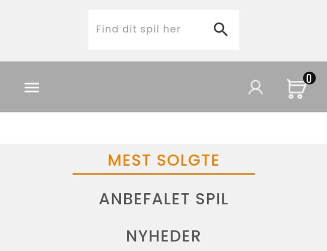 Webshop med salg af digitale spilkoder på nye spil