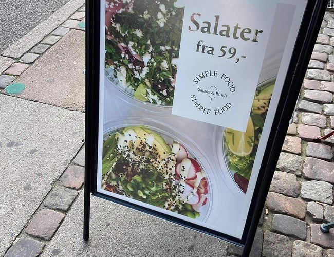 Salatbar i København - Beliggenhed: Landemærket 23, 1119 København 