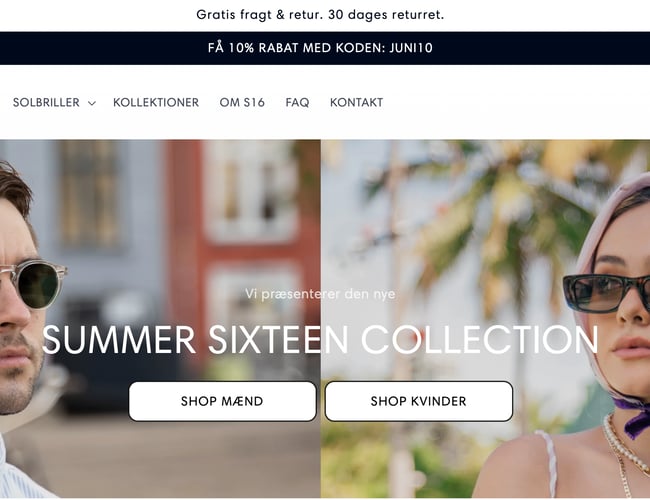 Eksklusivt Solbrille brand sælges