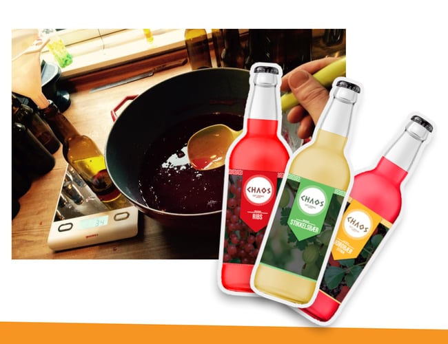CHAOS Soft Drinks - sodavandsbrand med opskrifter, design og professionel, køreklar webshop 