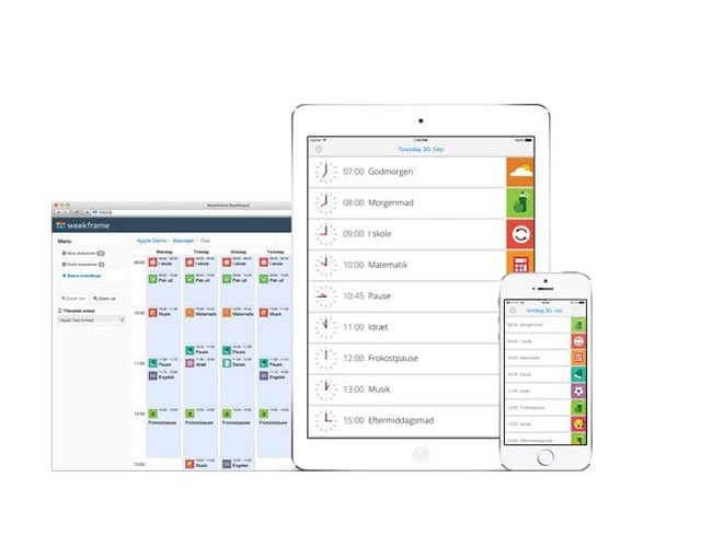 Weekframe.com - Software-as-a-Service platform indenfor skemalægning med tilhørende iOS app.