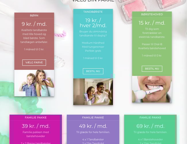 Tandkassen.dk - Abonnementløsning til sund mundhygiejne - 40 abonnementer har prøvet produktet