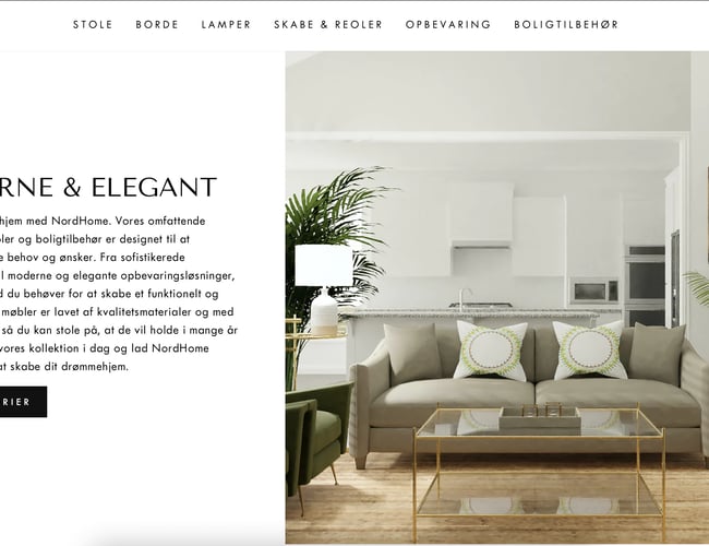 Salg af møbler gennem dropshipping