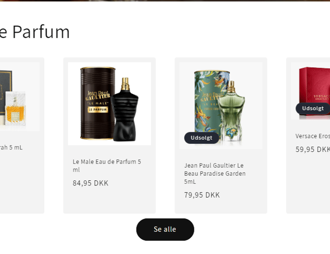 Parfume samples