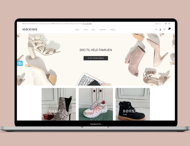 Flot eksklusiv webshop med salg af sko sælges - Omsætning 2021 kr. 64.000,00 kr. - Leverandør fra Europa