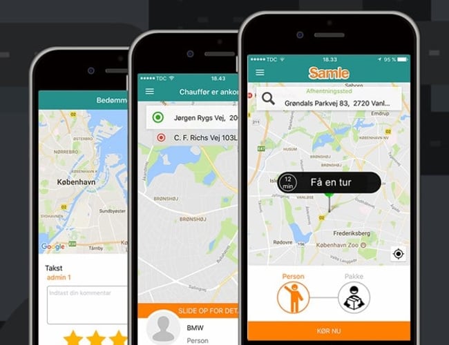 Samkørsel & Levering App - Ligner Uber eller Mover til salg