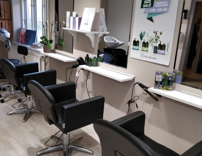 Frisør salon i Borup til salg - Overskud på 634.000 kr. 