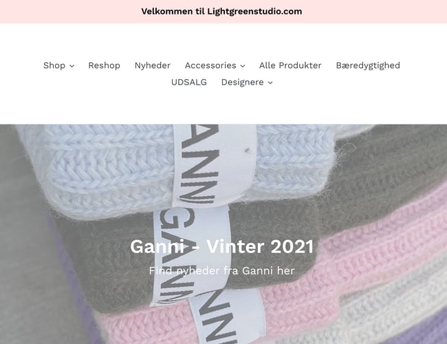 Lightgreenstudio.com sælges inklusivt varelager