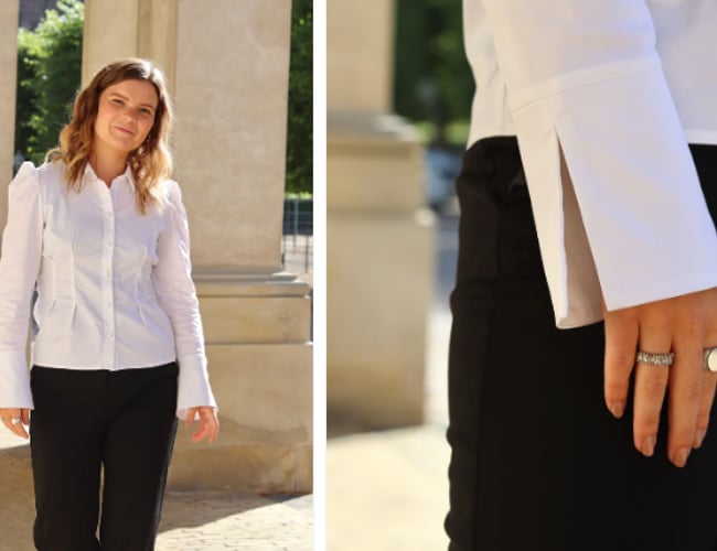 Varelager af skjorter til kvinder