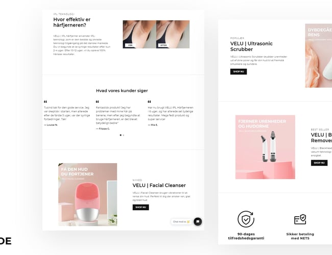 Køreklar og stilfuld beauty dropshipping webshop med branded produkt