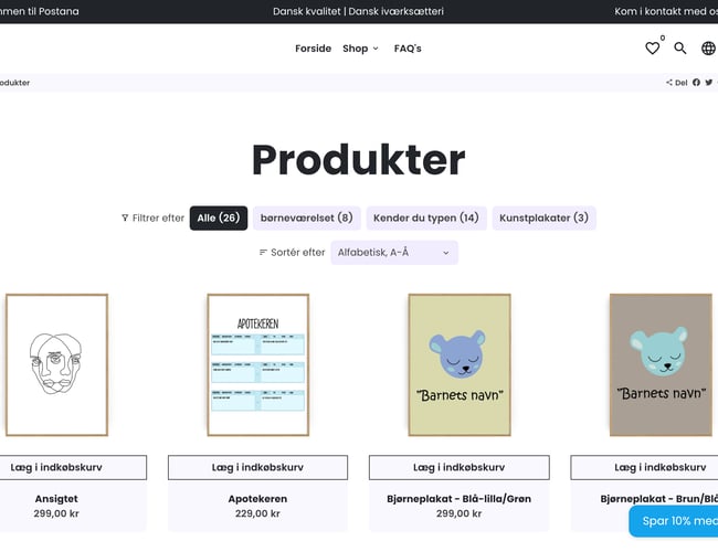 Køreklar plakat webshop - Unikke designs, dansk dropship