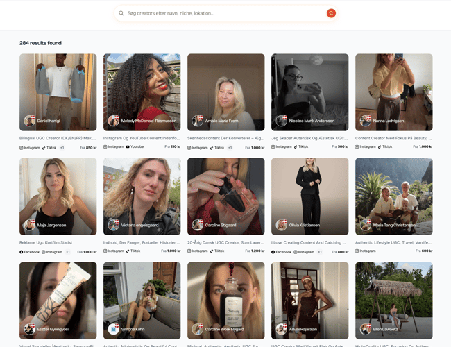 Influencer/Creator Marketing platform - Skalerbar SaaS-løsning