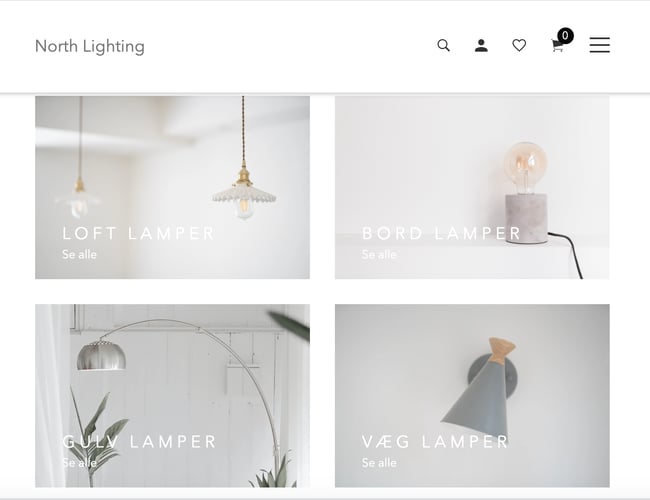 Køreklar webshop med belysning