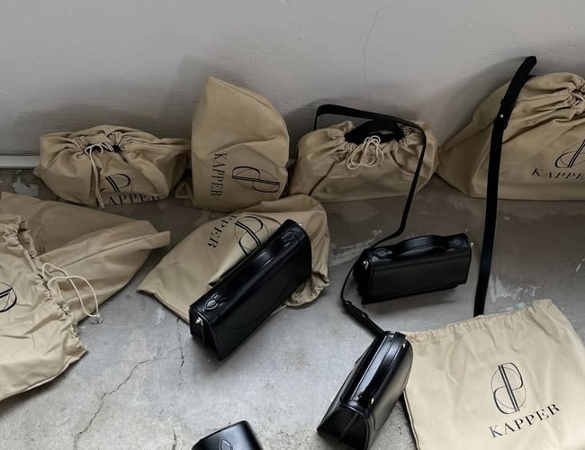 Taskevirksomhed: Æblelæder designertasker fra Italien