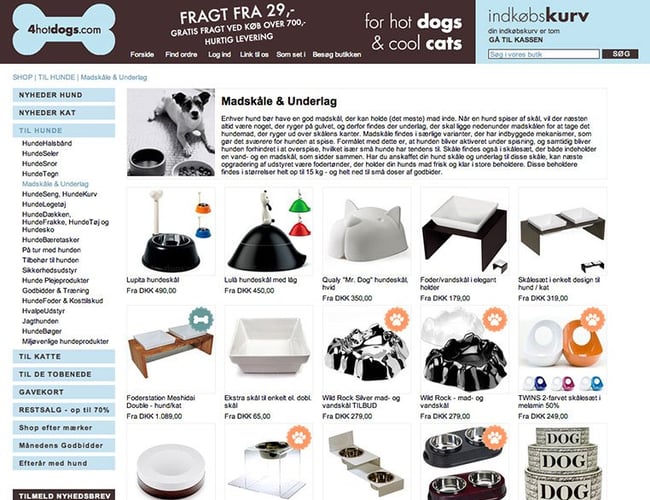 Eftertragtet webshop med kvalitetsudstyr til hunde og katte