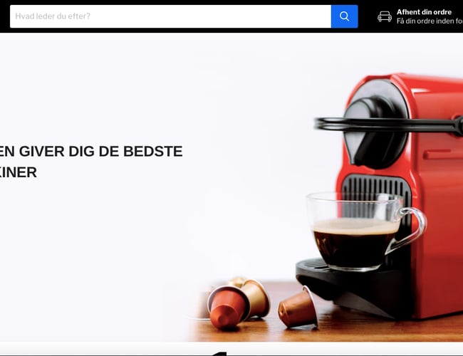 Webshop med salg af alle tiders kaffeprodukter 